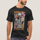 Groovy Mentally Ill But Totally Chill Halloween Sk T-shirt (Voorkant)