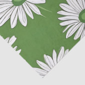 Groovy Mid Century Modern Daisy Floraal Tissuepapier (Detail)