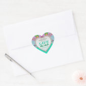 Groovy Mint & Roze sparen de Stickers van het Hart (Envelop)
