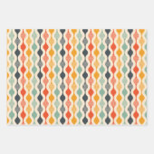 Groovy Mod Stripe Patroon Inpakpapier Vel (Voorkant)