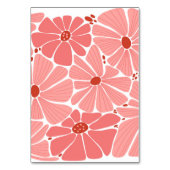 Groovy moderne roze madeliefje bruiloft kaart (Achterkant)