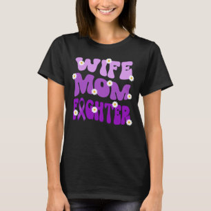 Groovy moeder vrouw vechter alzheimer's awareness t-shirt