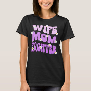 Groovy moeder vrouw vechter testiculaire kanker t-shirt