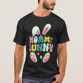 Groovy Mommy Bunny Cute Matching Family Easter T-shirt (Voorkant)
