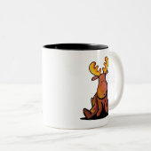 Groovy Moose Two-Tone Coffee Mok (Voorkant rechts)