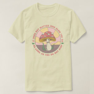  Groovy Motivatie paddenstoel T-shirt