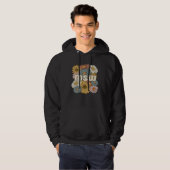 Groovy MSW Master Of Social Work Flowers Hoodie (Voorkant volledig)