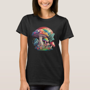 Groovy Mushroom 70 s Hippy Kleurrijke Grafische Vr T-shirt