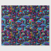 Groovy Mushrooms Patroon Cadeaupapier (Vlak)