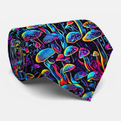 Groovy Mushrooms Patroon Stropdas (Opgerold)