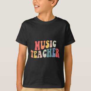 Groovy Music Teacher Team Teacher Terug naar schoo T-shirt