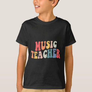 Groovy Music Teacher Team Teacher Terug naar schoo T-shirt