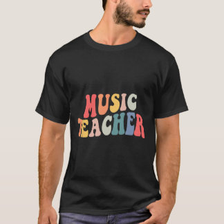 Groovy Music Teacher Team Teacher Terug naar schoo T-shirt