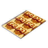Groovy Mustache Owls Notitieboek (Linkerzijde)