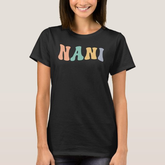 Groovy Nani Grandma Appreciation T-shirt (Voorkant)
