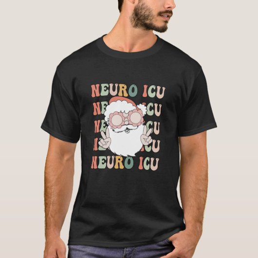 Groovy Neuro ICU Christmas Neurology Squad Secret T-shirt (Voorkant)