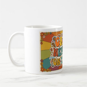 Groovy Nieuwe Baby Op Komst Retro Zonneschijn Koffiemok