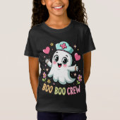 Groovy Nurse Boo Boo Crew Ghost Halloween Nursing T-shirt (Voorkant)