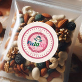 Groovy Nutcracker Retro Pastel Christmas Ronde Sticker