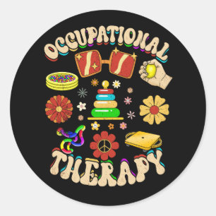 Groovy Occupational Therapy OT maand Ronde Sticker