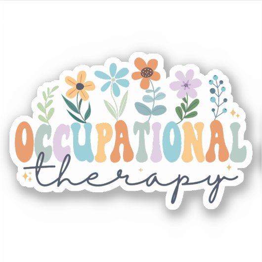 Groovy Occupational Therapy OT-maand Sticker (Voorkant)