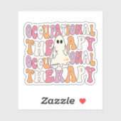 Groovy Occupational Therapy Therapy Halloween OT Sticker (Vel)