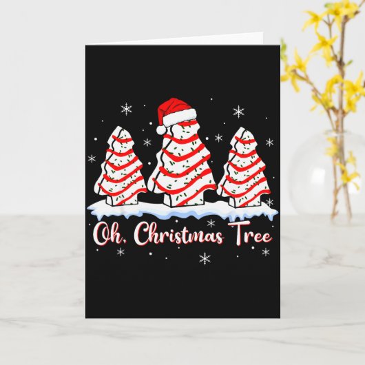 Groovy Oh Christmas Tree Cakes Debbie Beckey Jen C Kaart (Gele Bloem)