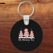 Groovy Oh Christmas Tree Cakes Debbie Beckey Jen C Sleutelhanger (Voorkant)