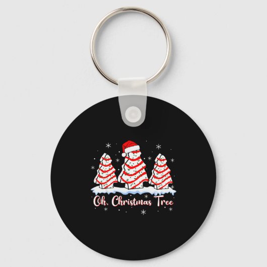 Groovy Oh Christmas Tree Cakes Debbie Beckey Jen C Sleutelhanger (Voorkant)