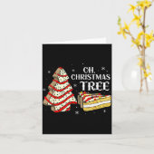 Groovy Oh Christmas Tree Cakes Debbie Becky Jen Ca Kaart (Gele Bloem)