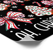 Groovy Oh Christmas Tree Cakes Debbie Becky Jen Ca Poster (Hoek)
