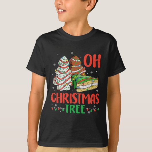 Groovy Oh kerstboom Cakes Debbie Becky Jen Ca T-shirt (Voorkant)