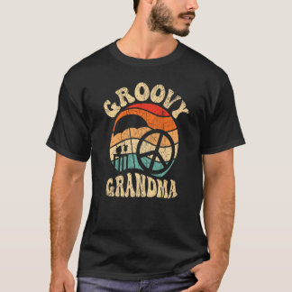 Groovy oma 70s esthetiek nostalgie 1970's retro t-shirt