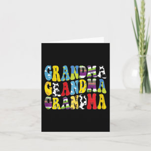 Groovy oma bijpassende familie verjaardag moeder # kaart