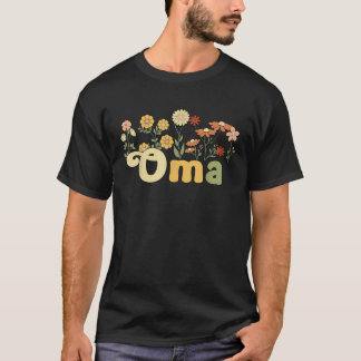 Groovy Oma Grandmoeder Flowers Oma Grandma T-shirt