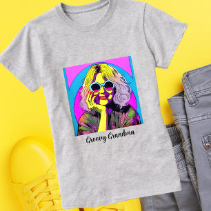 Groovy Oma Retro Flower Power  Hippie T-shirt