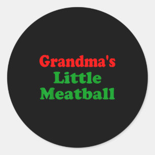 Groovy Oma's Kleine Balletje Grappige Italiaanse F Ronde Sticker