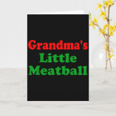 Groovy Oma's Kleine Meatball Grappige Italiaanse F Kaart (Gele Bloem)