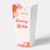 Groovy One 1e verjaardag Boho Retro Daisy Bedankdoosjes (Voorkant)