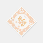 Groovy One Daisy 1e Verjaardag Servet (Hoek)