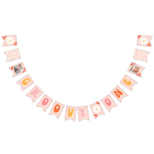 Groovy One Party Bunting Banner (Alle)