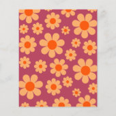 Groovy One Retro Daisy Arch 1e Verjaardagsfeest (Achterkant)