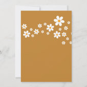 Groovy One Retro daisy boho florale eerste verjaar Kaart (Achterkant)