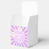 Groovy One Retro Sunshine Girl Tweede verjaardag Bedankdoosjes (Geopend)