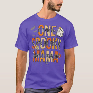 Groovy One Spooky MamaTee Leopard Women Witje Mam T-shirt