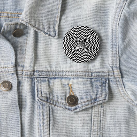 Groovy Op Art Button (In situ)