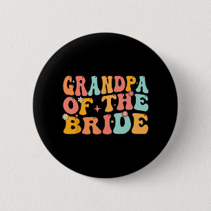 Groovy Opa Van De Bruid Trouw Shower Opa Ronde Button 5,7 Cm