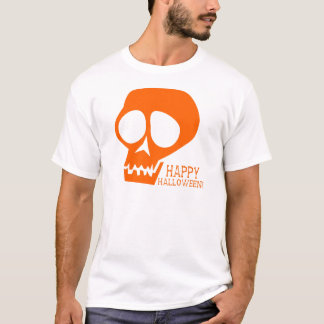 Groovy Oranje schedel - Happy Halloween! T-shirt