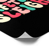 Groovy Our Cafeteria Sleighs Christmas Lunch Lady Poster (Hoek)