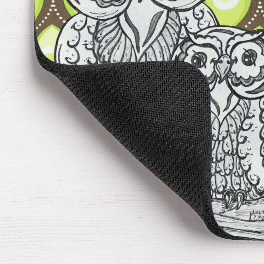 Groovy Owls Mousepad Muismat (Hoek)